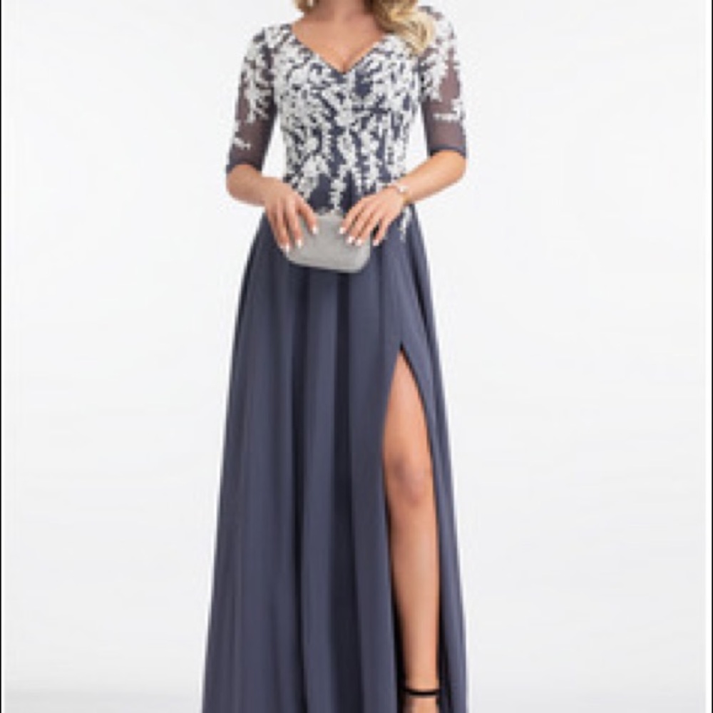 NWOT JJ’s House Blue and White Lace Dress
